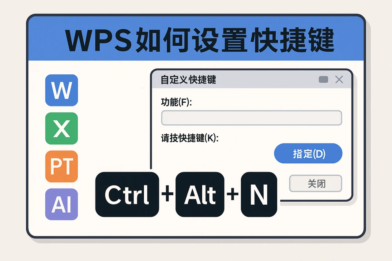 WPS如何设置快捷键