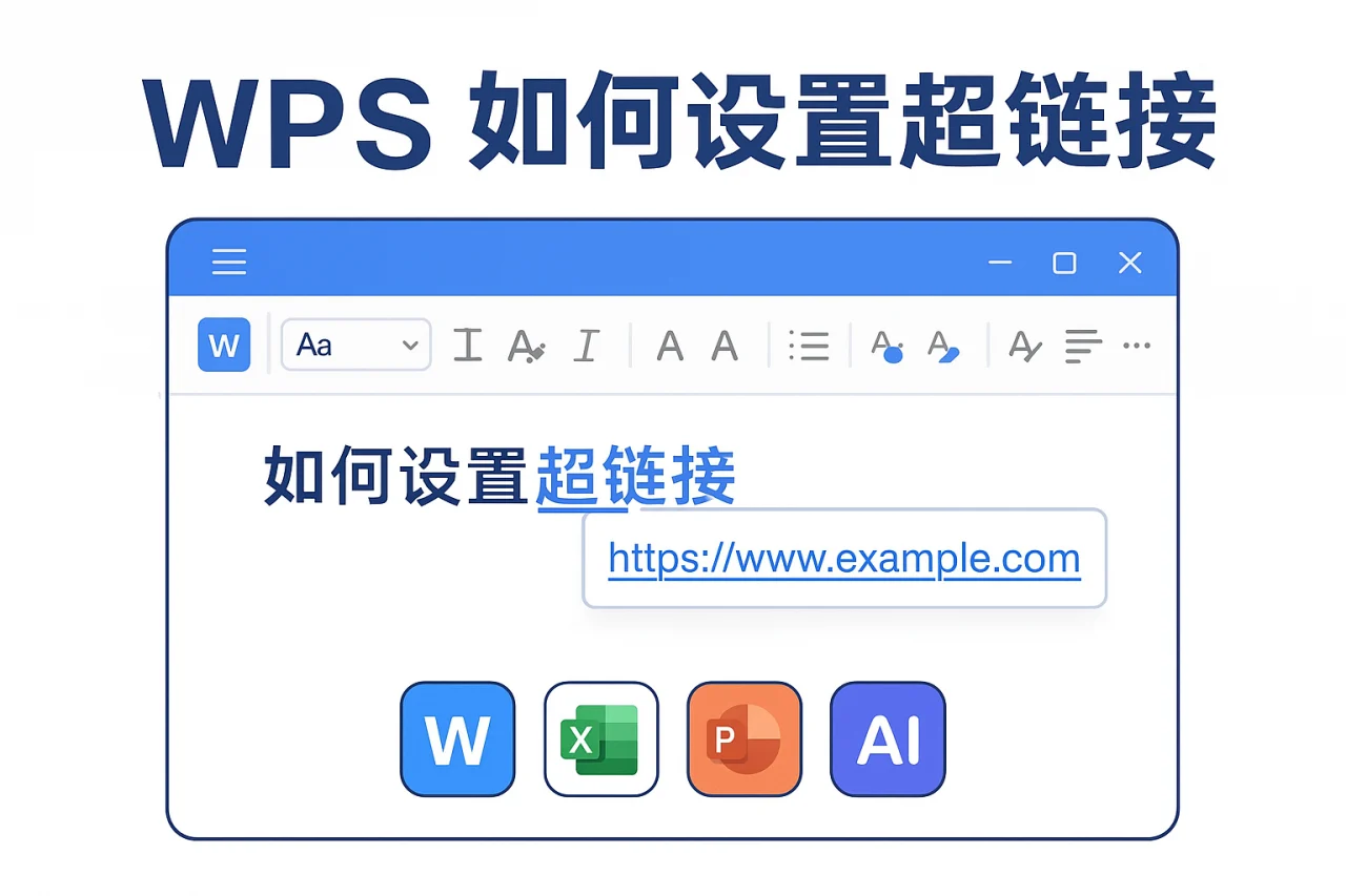 WPS如何设置超链接