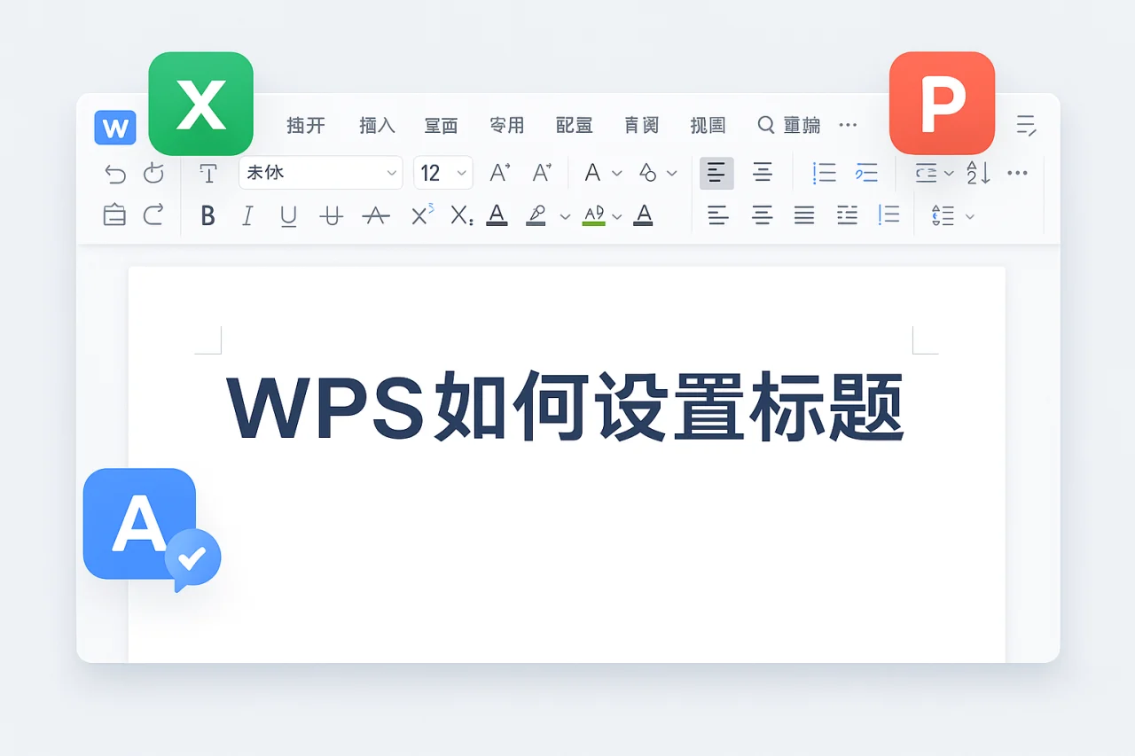 WPS如何设置标题