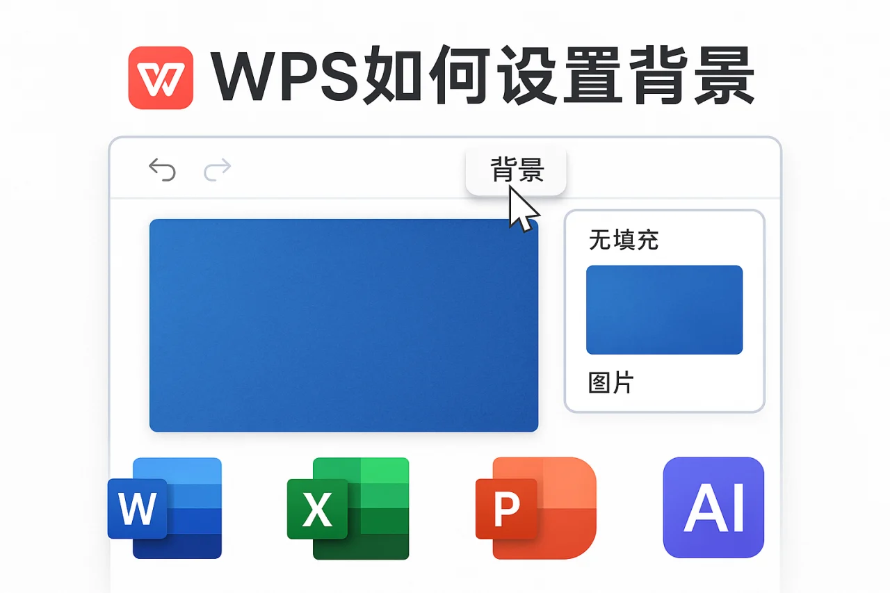 WPS如何设置背景