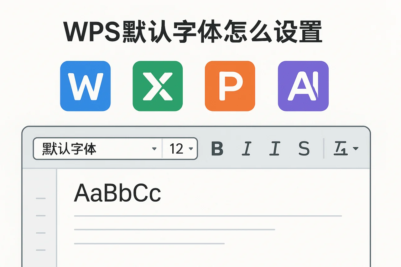 WPS默认字体怎么设置