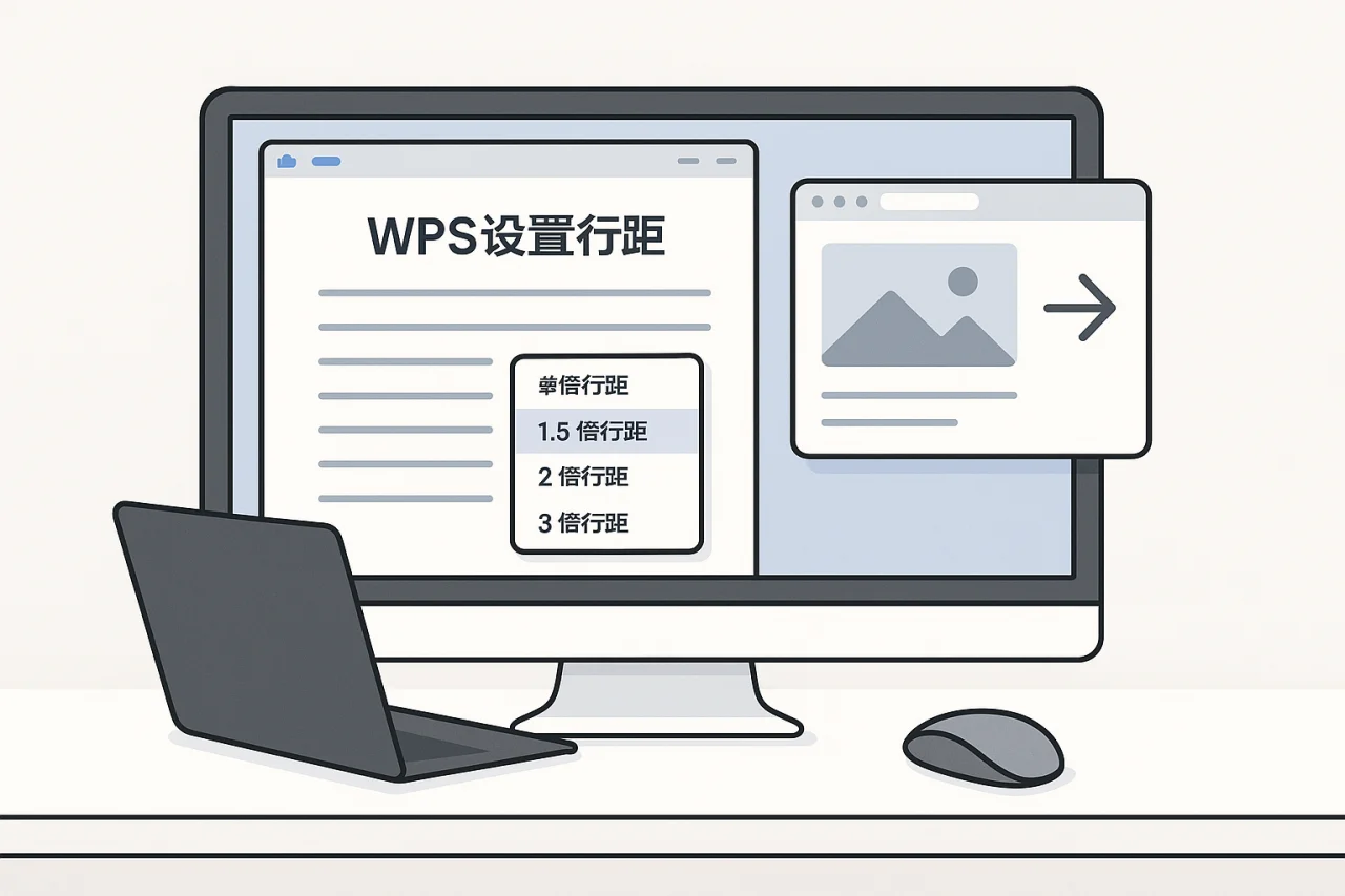WPS设置行距