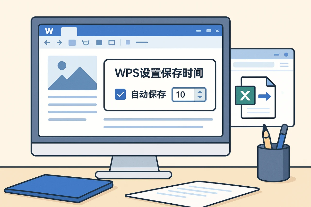 WPS设置保存时间