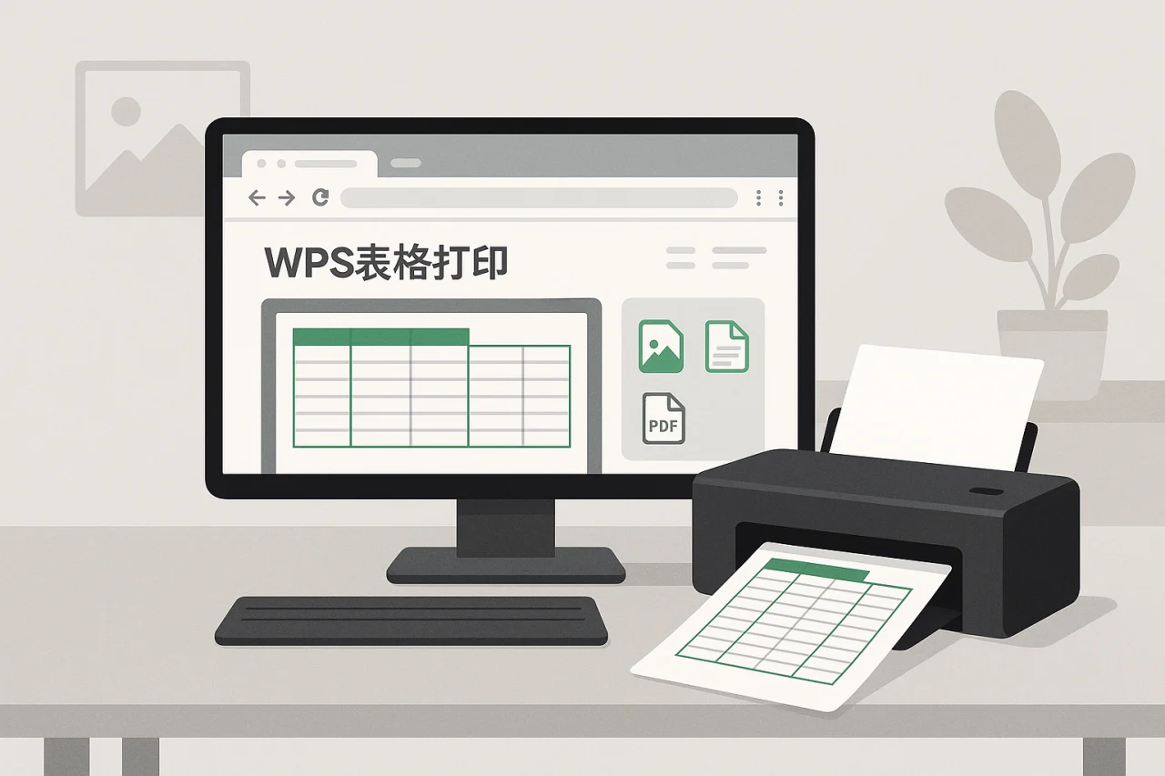 Wps表格打印