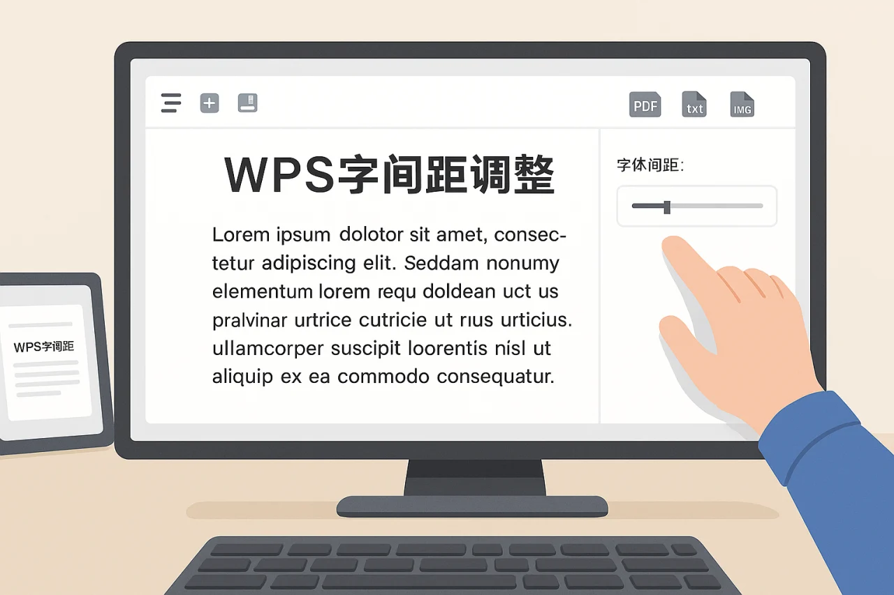 WPS字间距调整