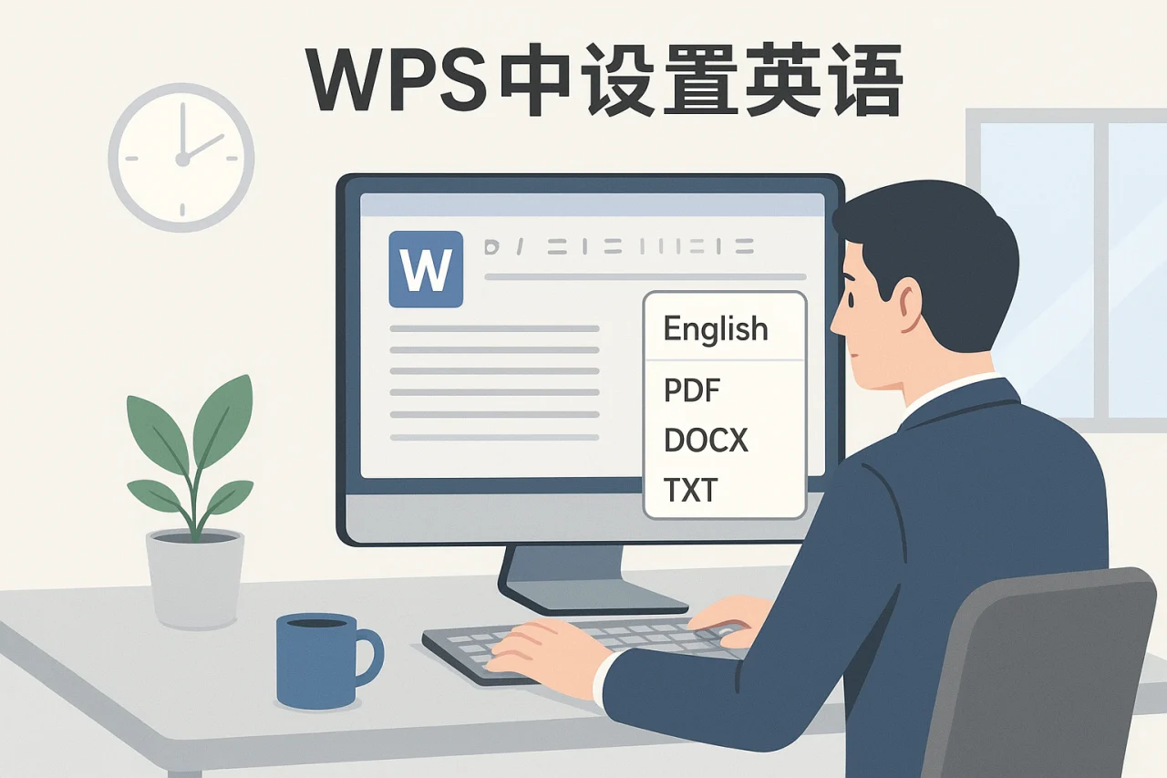 WPS中设置英语