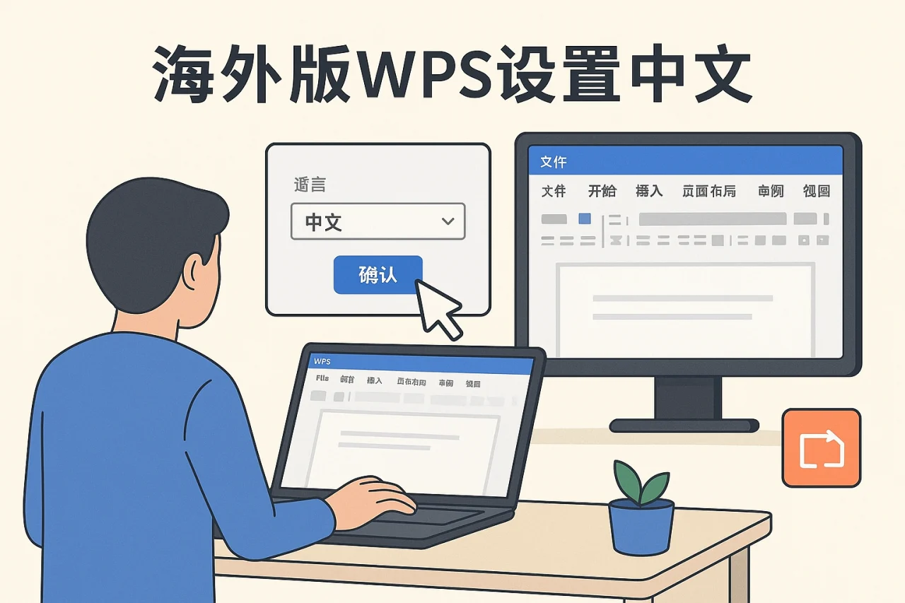海外版WPS设置中文