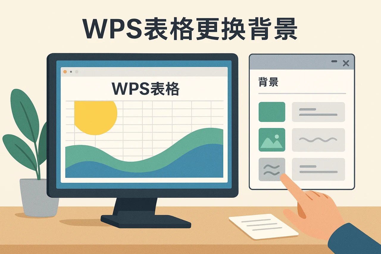WPS表格更换背景