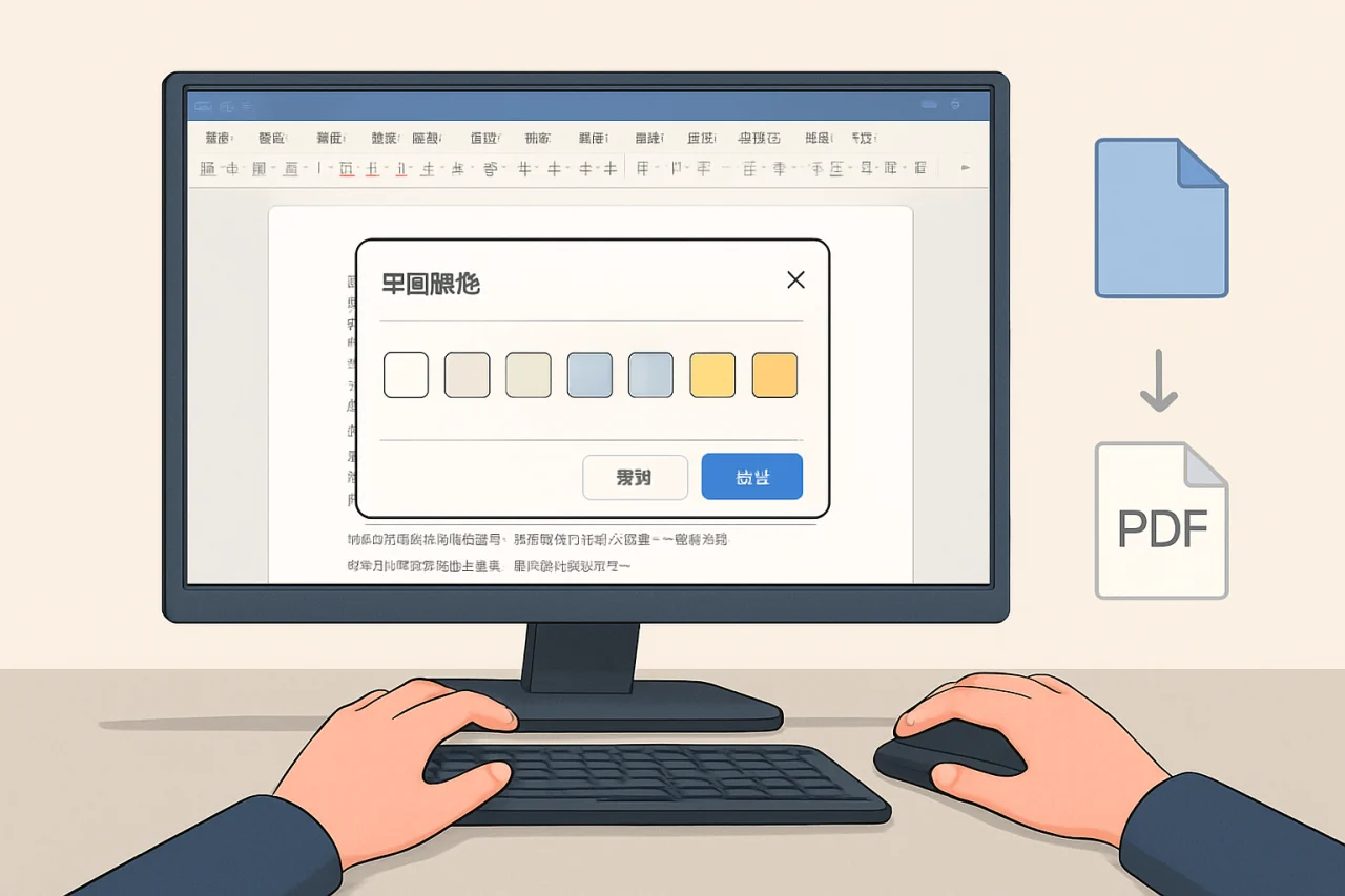 WPS设置页面颜色