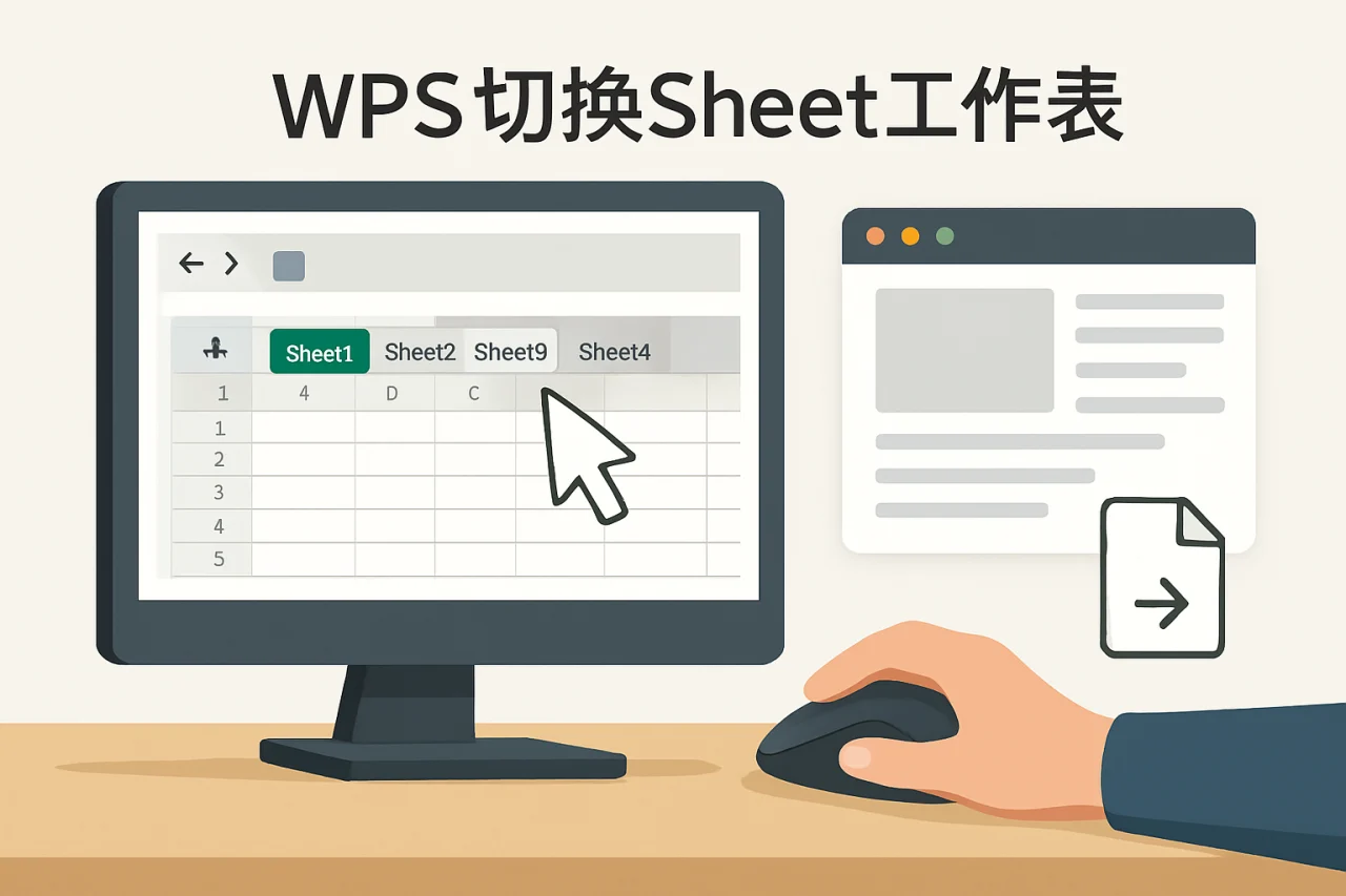 WPS切换Sheet工作表