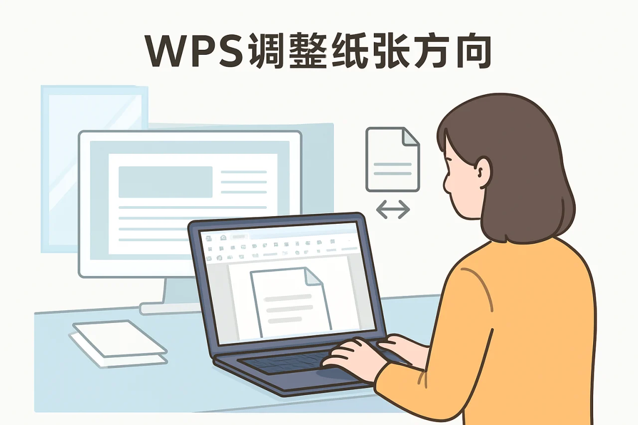 WPS调整纸张方向