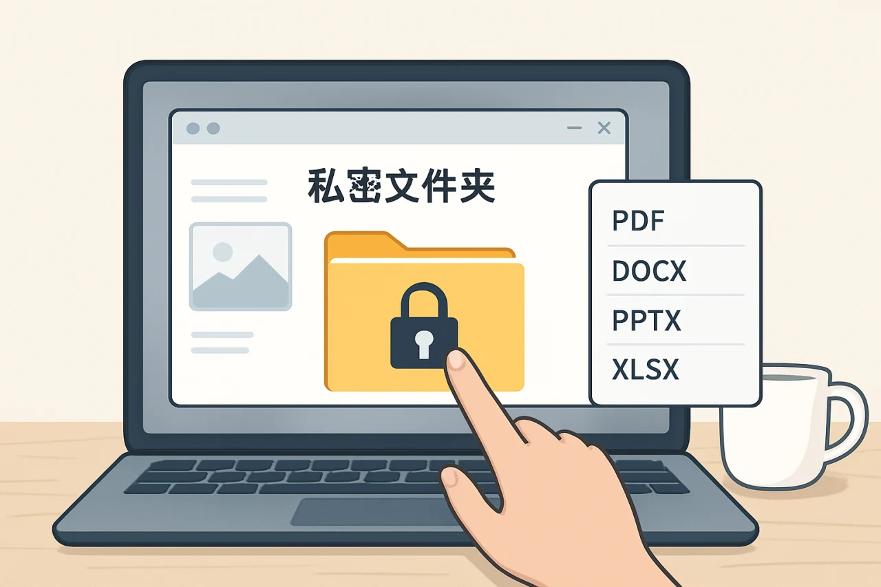 WPS使用私密文件夹