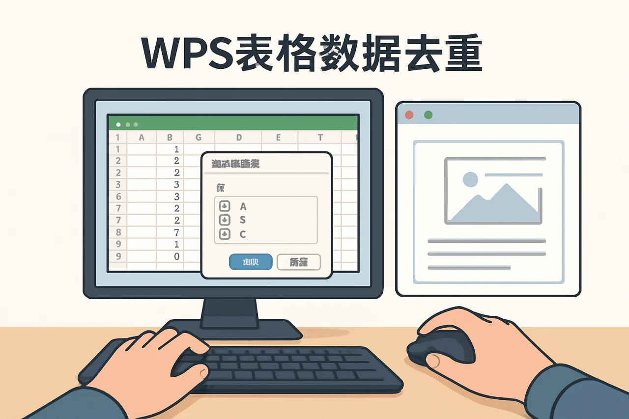 WPS表格数据去重