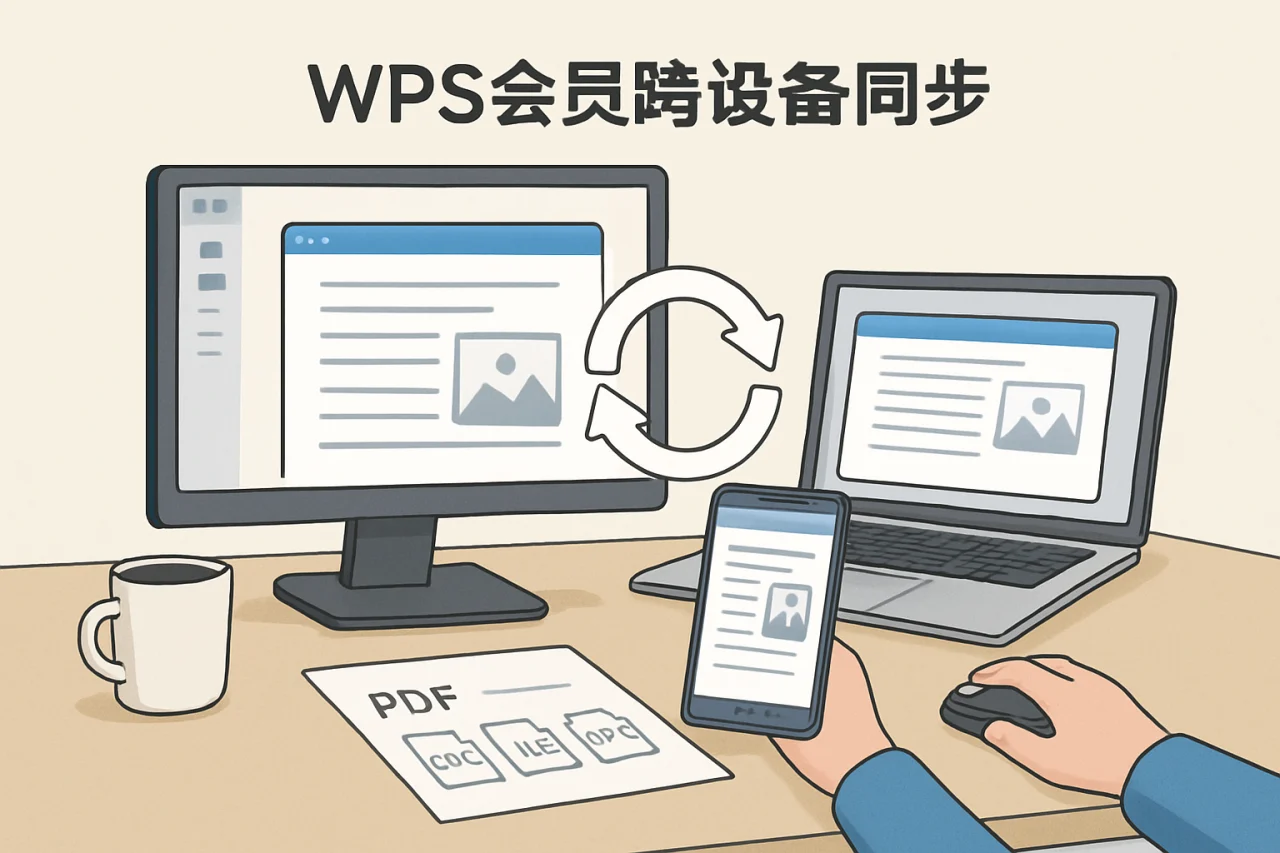 WPS会员跨设备同步