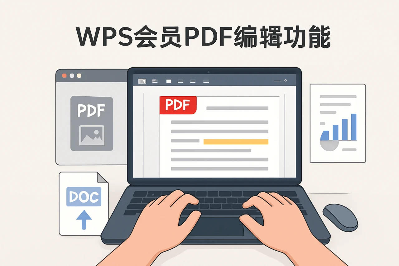WPS会员PDF编辑功能