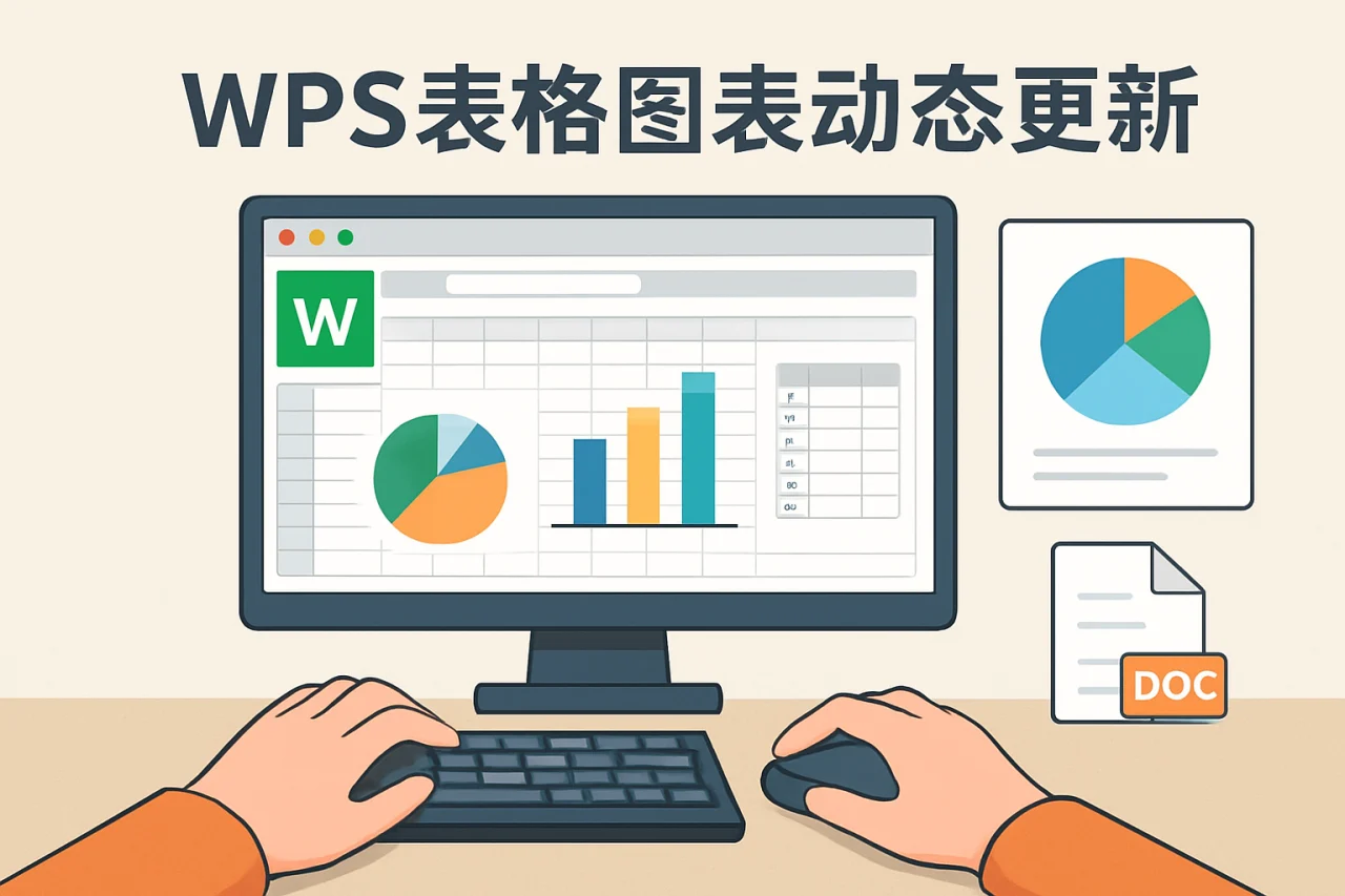 WPS表格图表动态更新