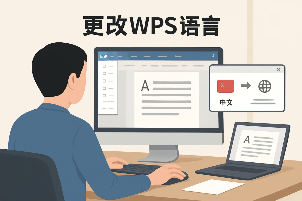 更改wps语言