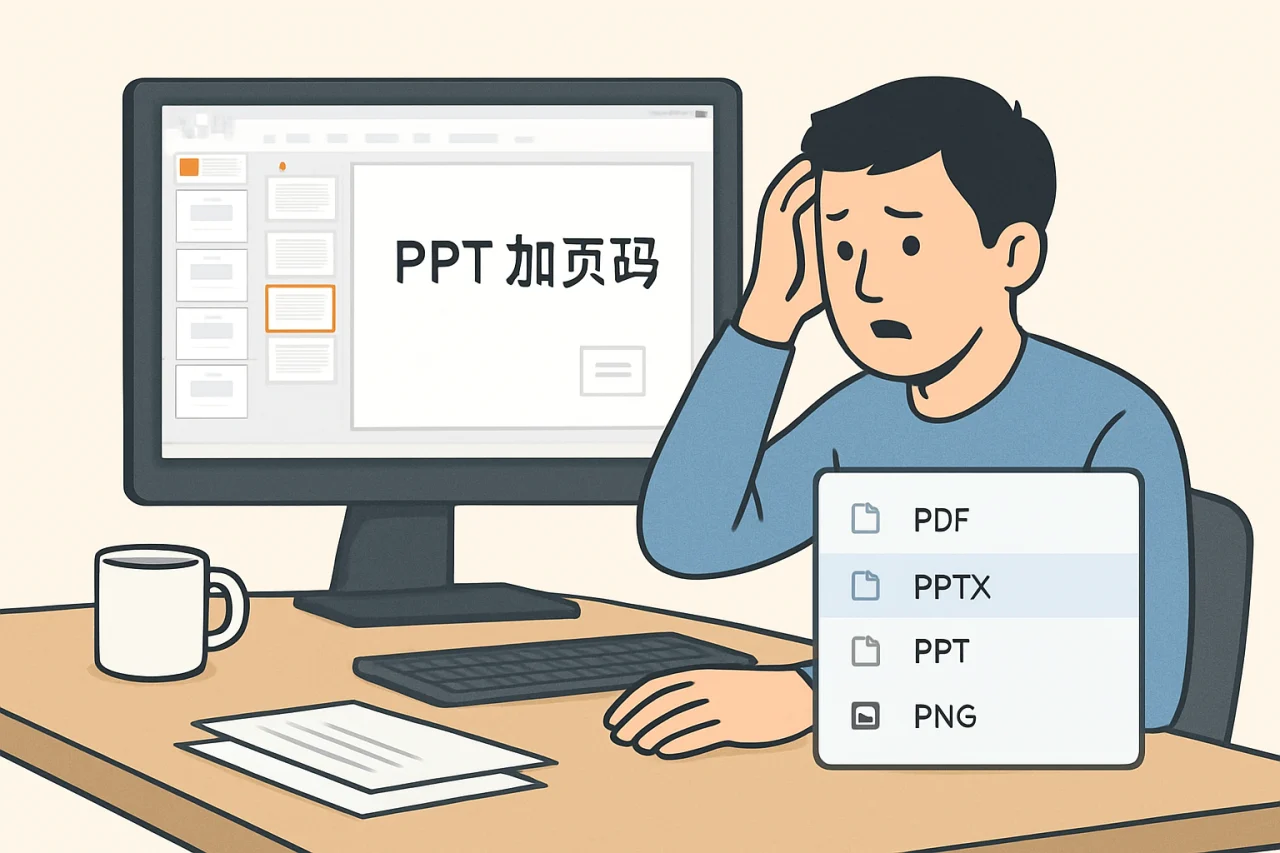 wps如何给ppt加页码