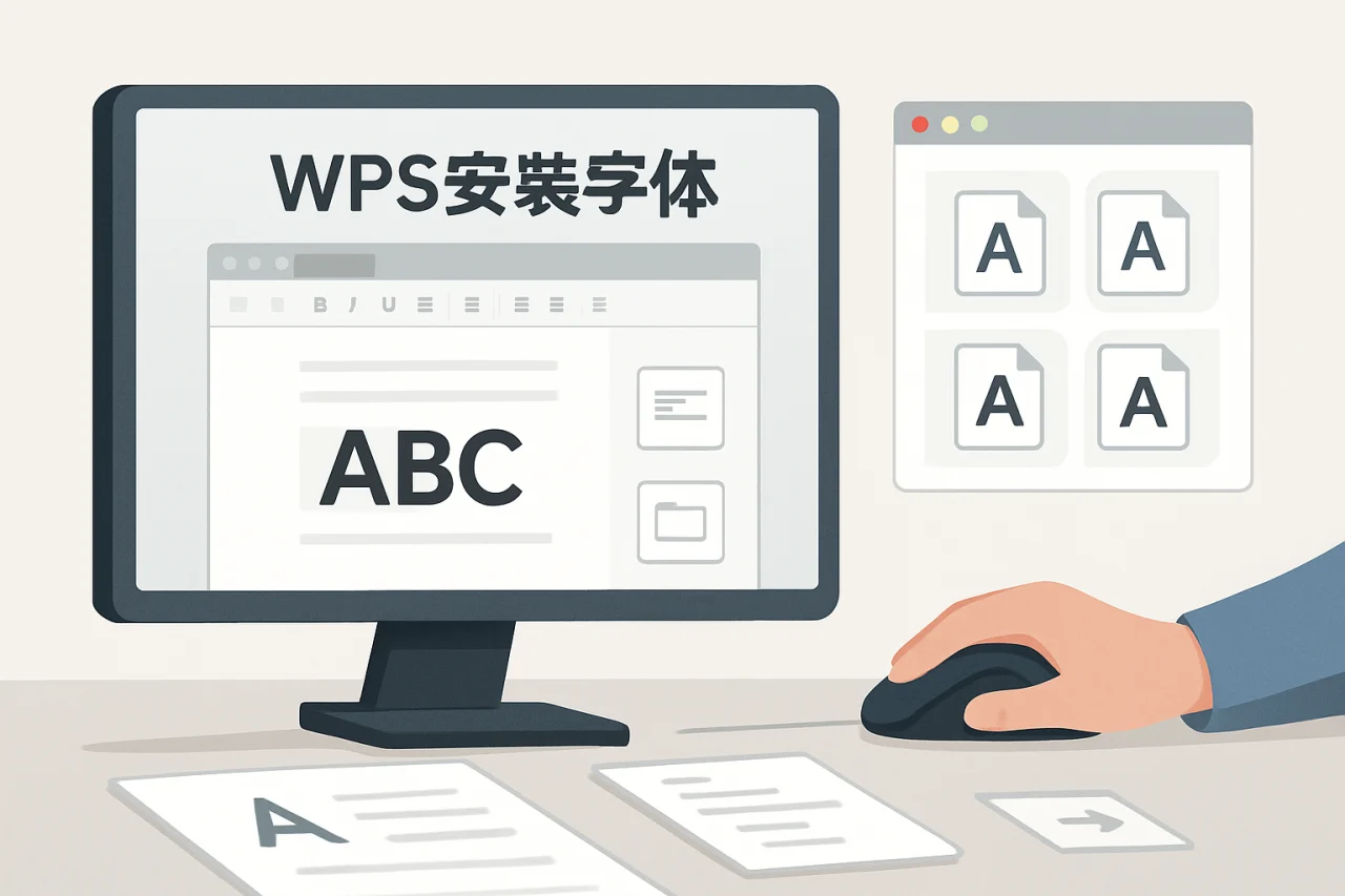 wps安装字体