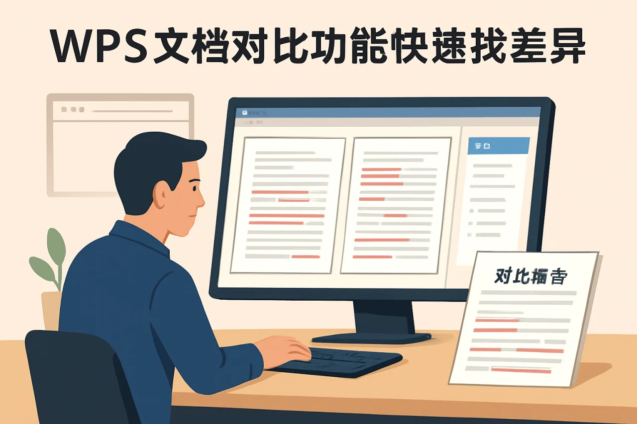 WPS 文档对比功能快速找差异