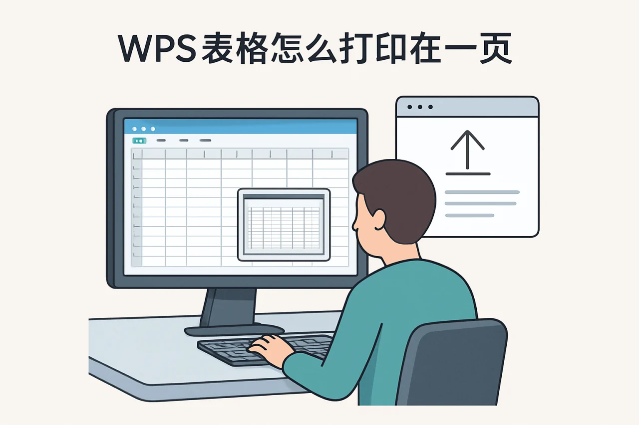 WPS 表格怎么打印在一页