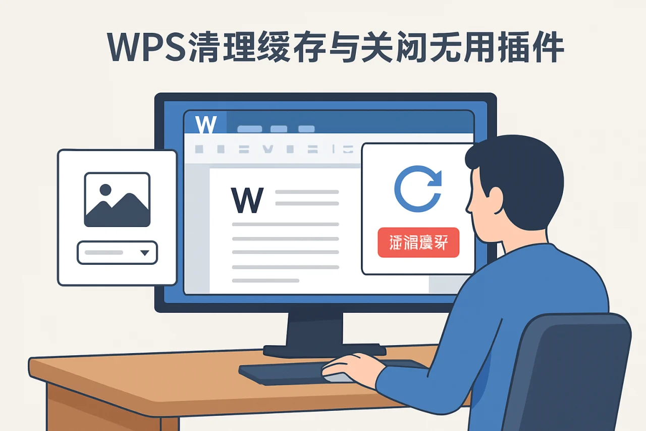 WPS清理缓存与关闭无用插件