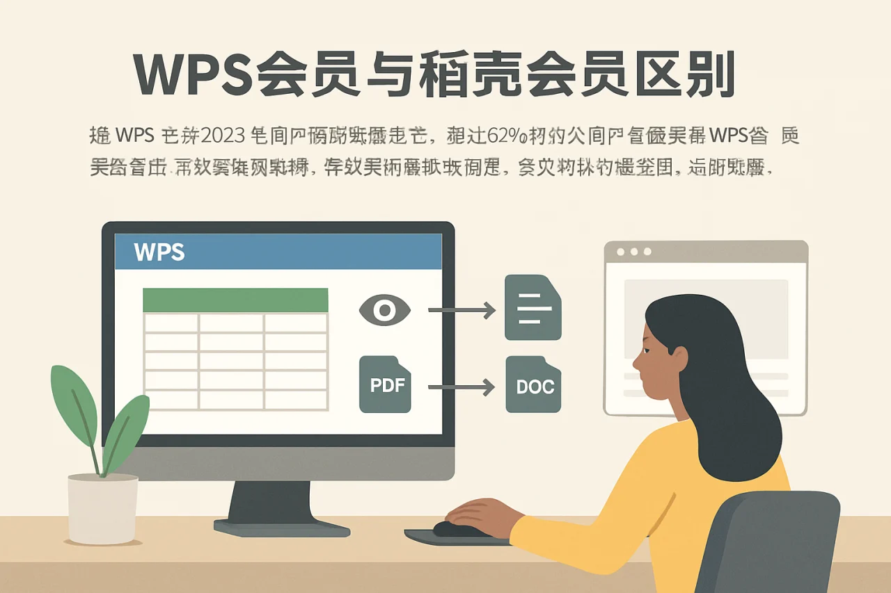 WPS会员与稻壳会员区别