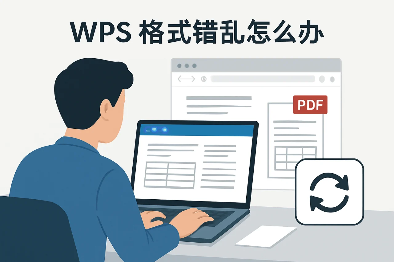 WPS 格式错乱怎么办