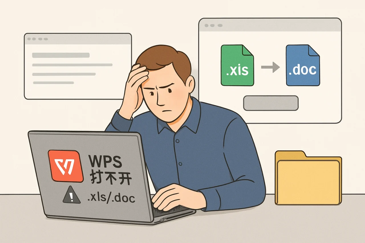 WPS打不开.xls/.doc怎么办