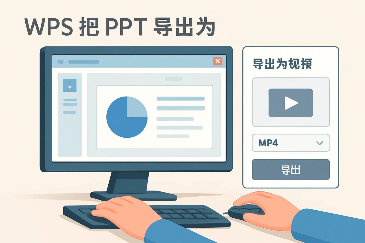 WPS 把 PPT 导出为视频