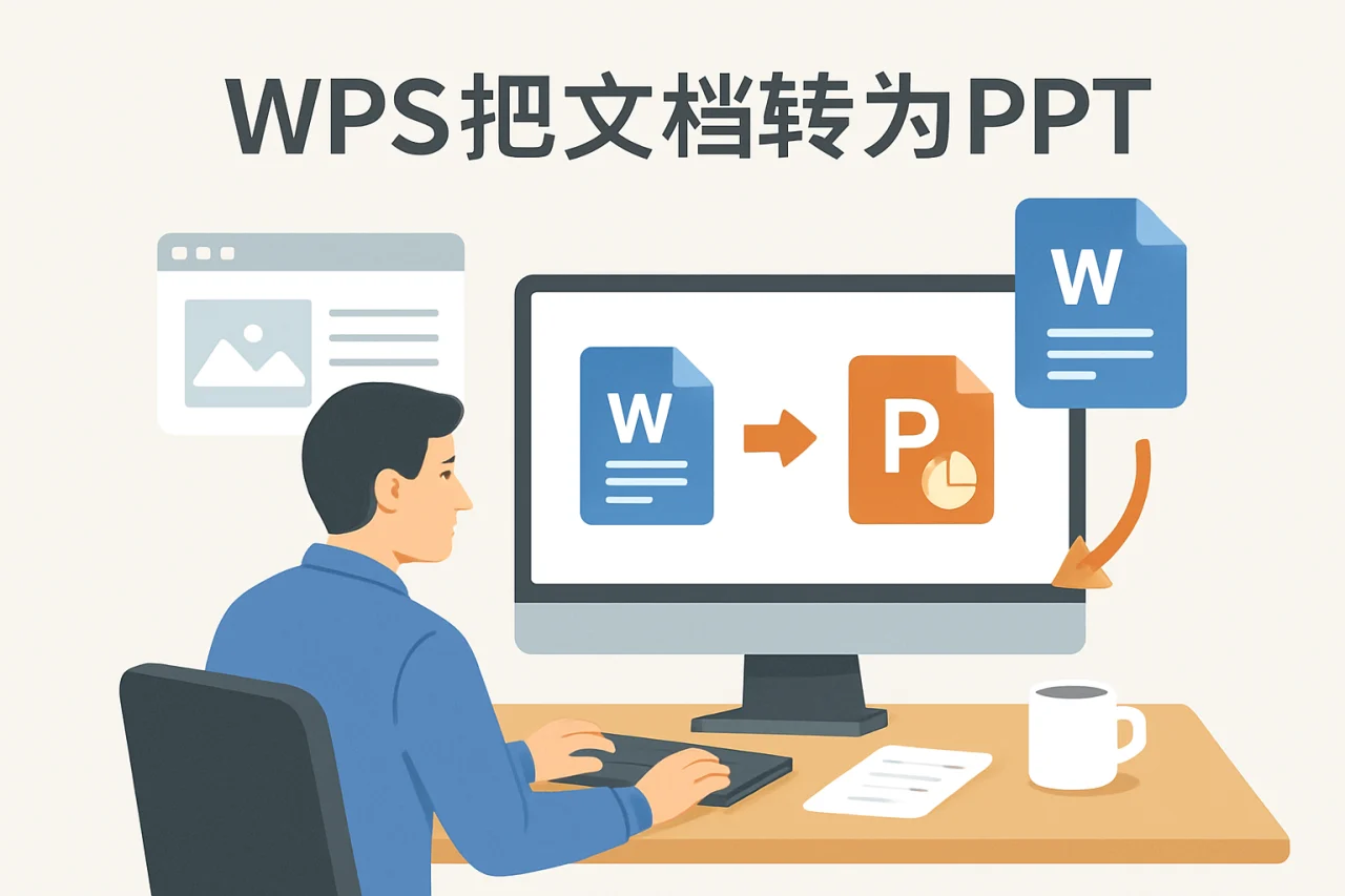 WPS把文档转为PPT
