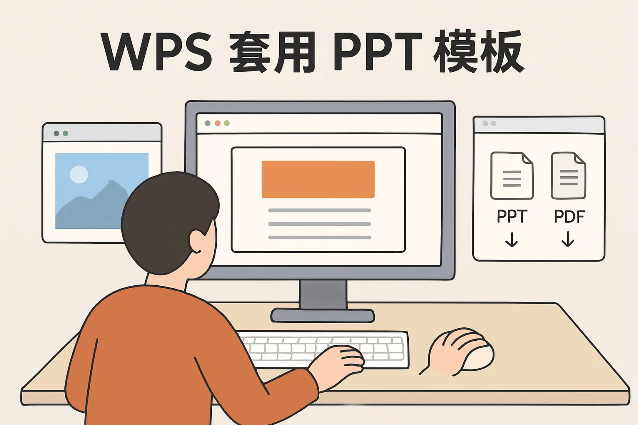 WPS 套用 PPT 模板