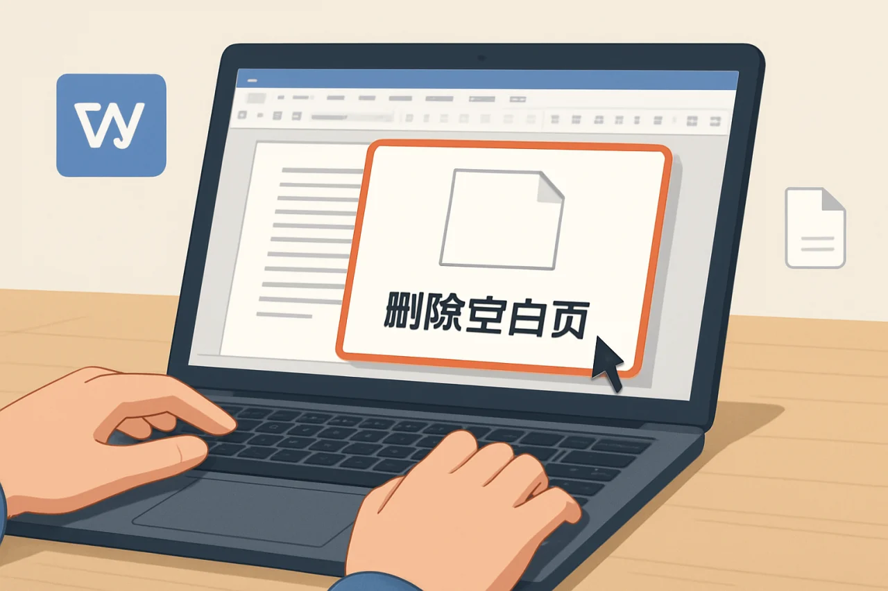 WPS删除空白页