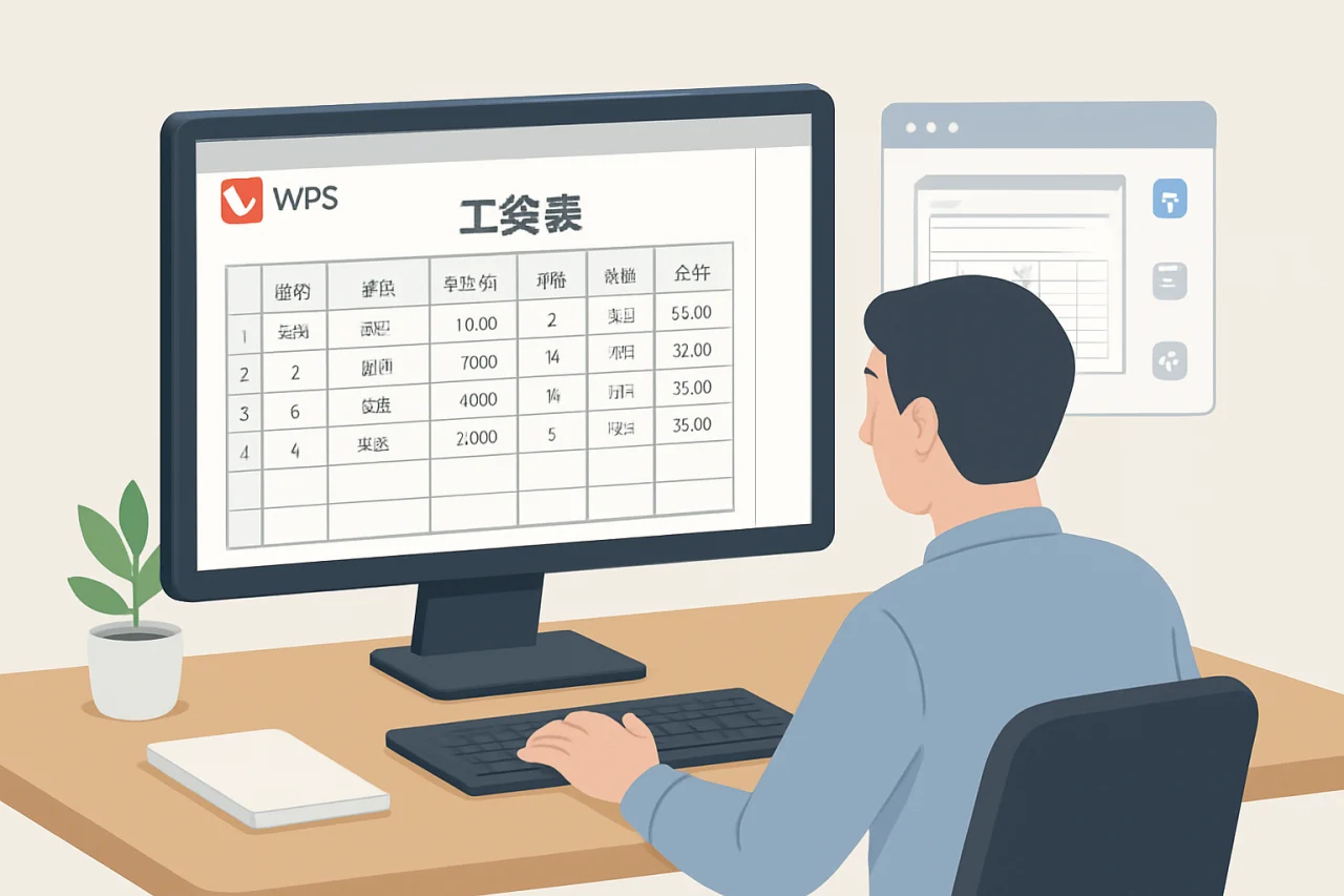 WPS 做工资表