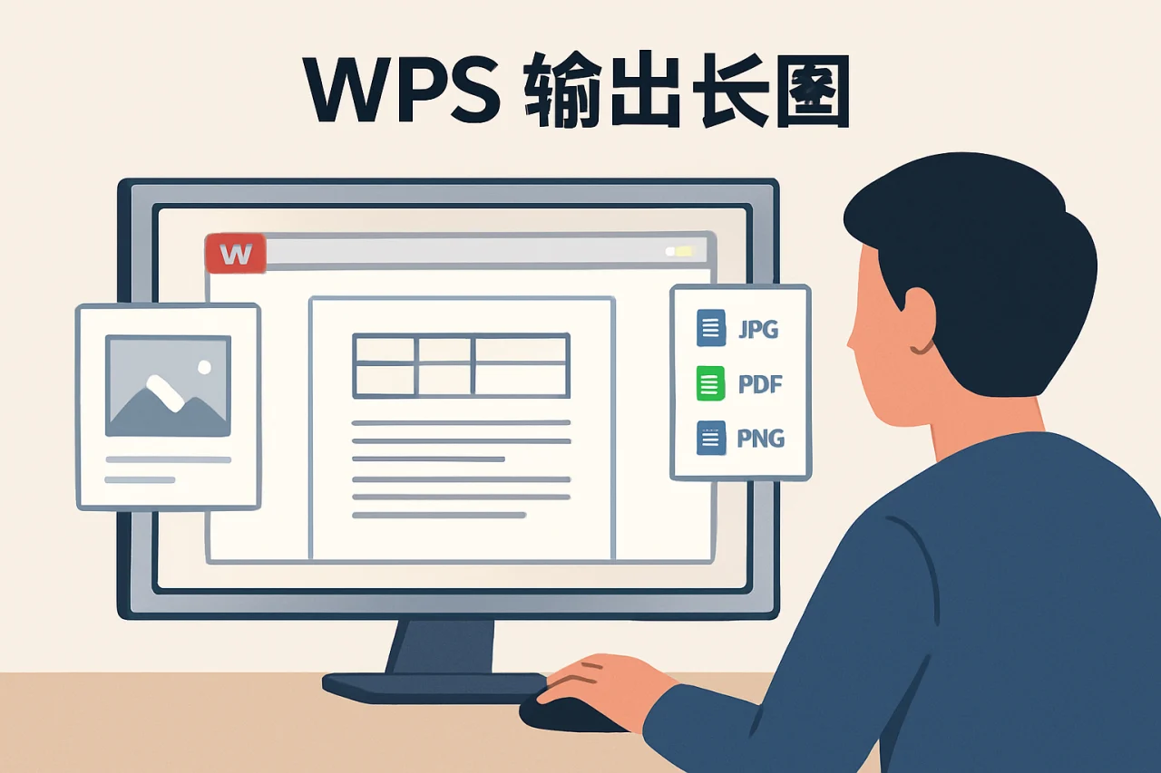 WPS输出长图
