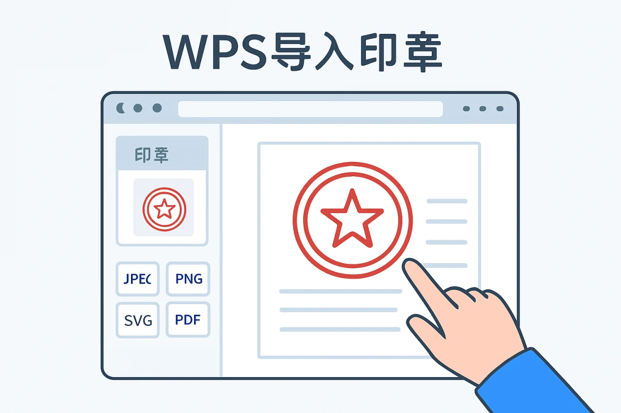 WPS导入印章