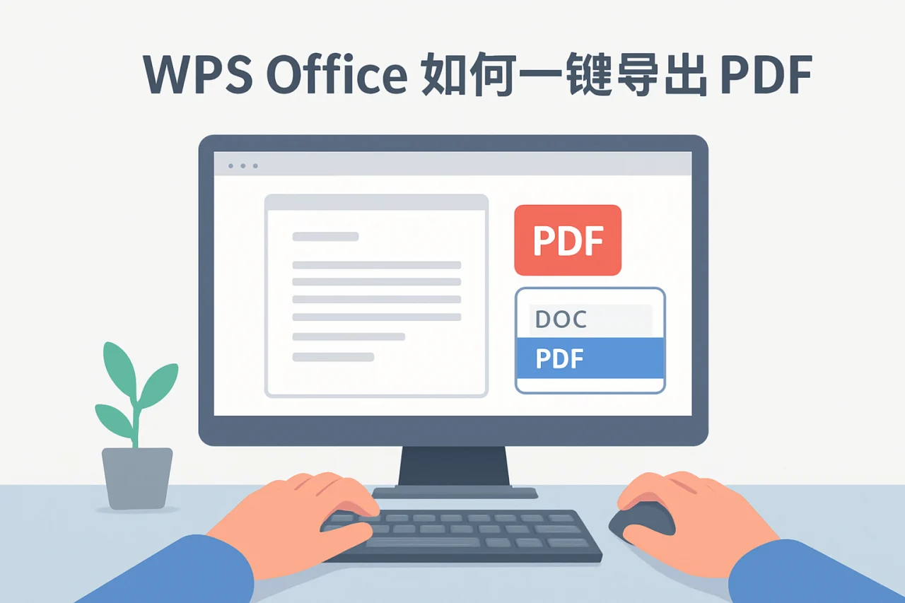 WPS Office 如何一键导出 PDF
