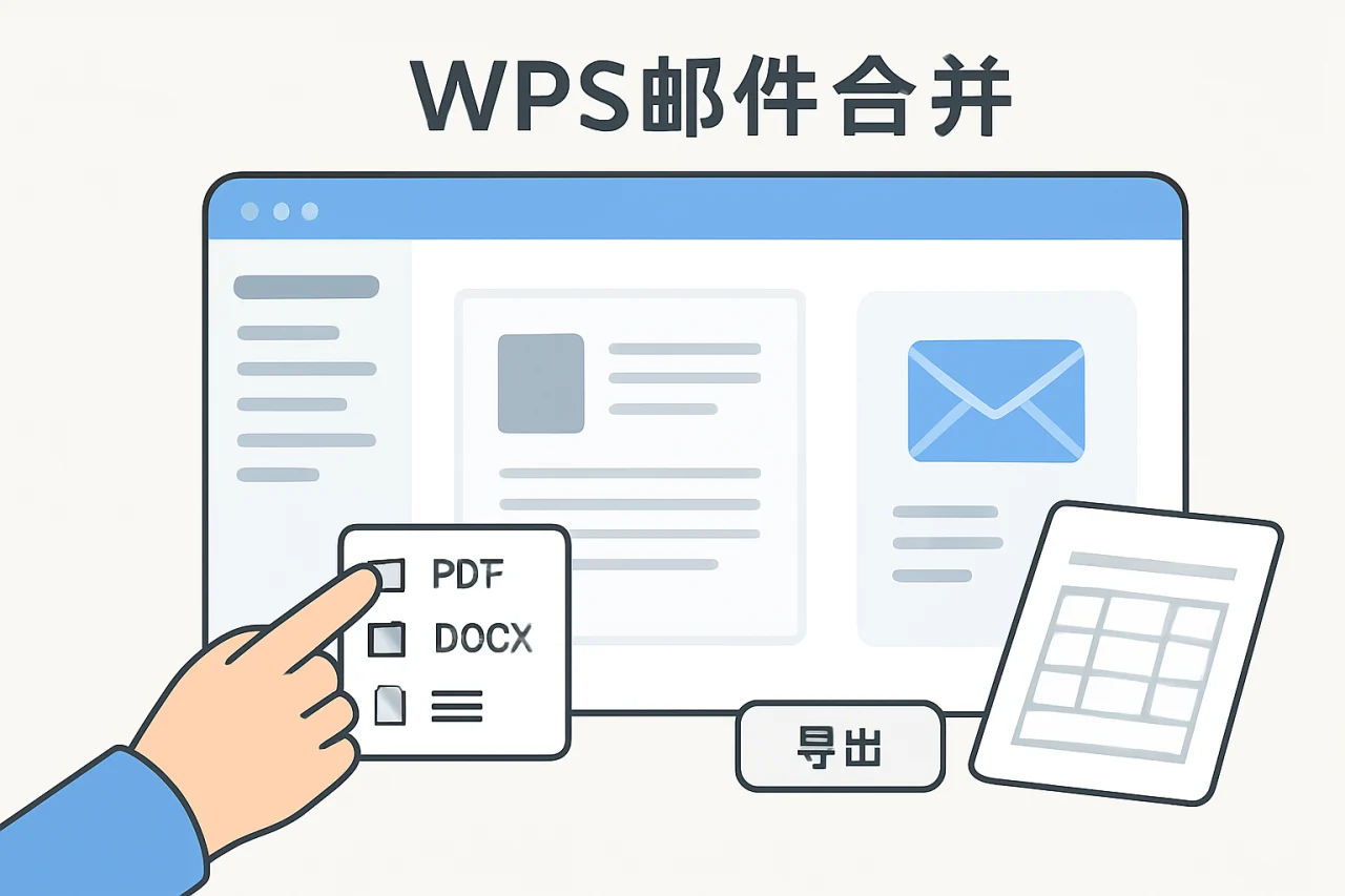 WPS邮件合并