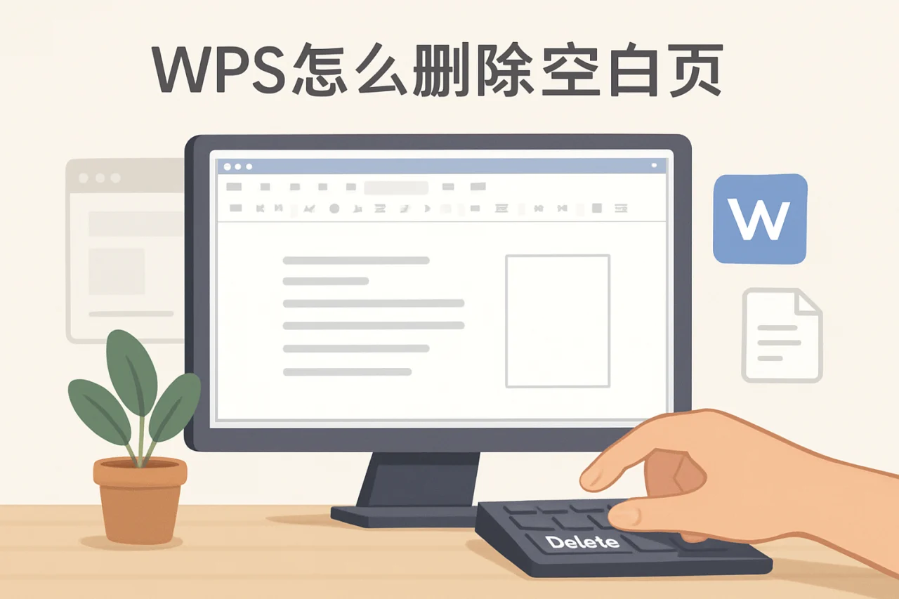 wps怎么删除空白页