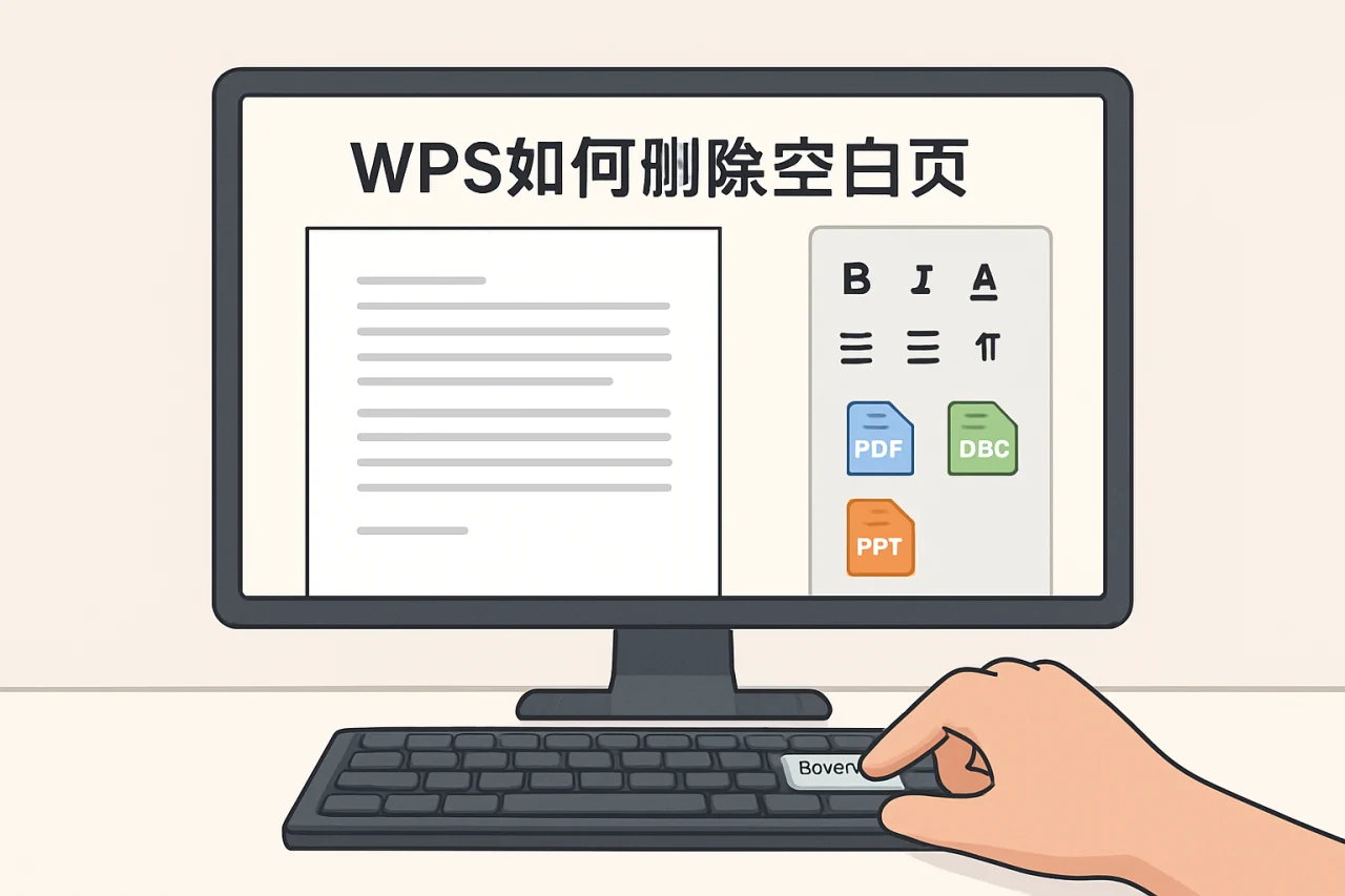 wps如何删除空白页