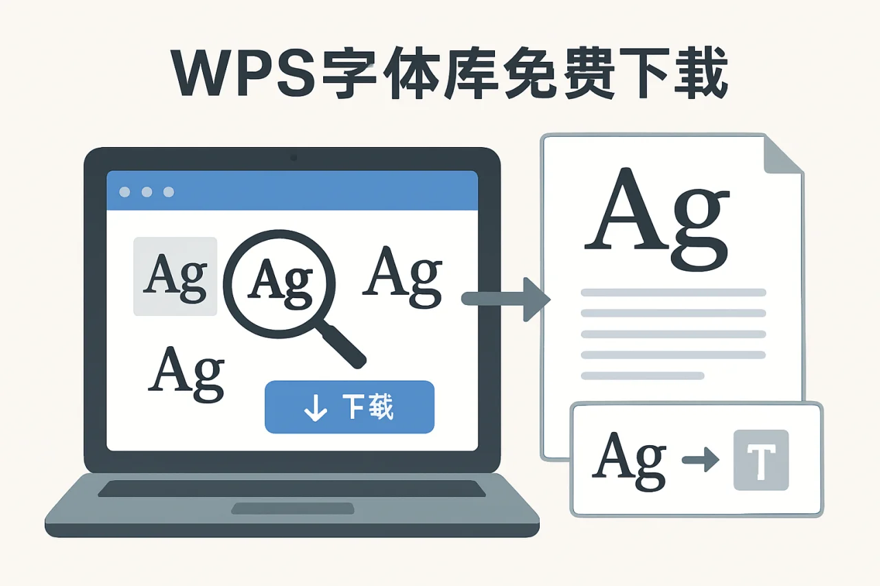 wps字体库免费下载
