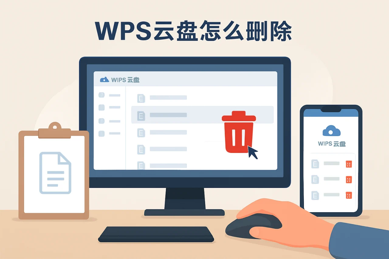 wps云盘怎么删除