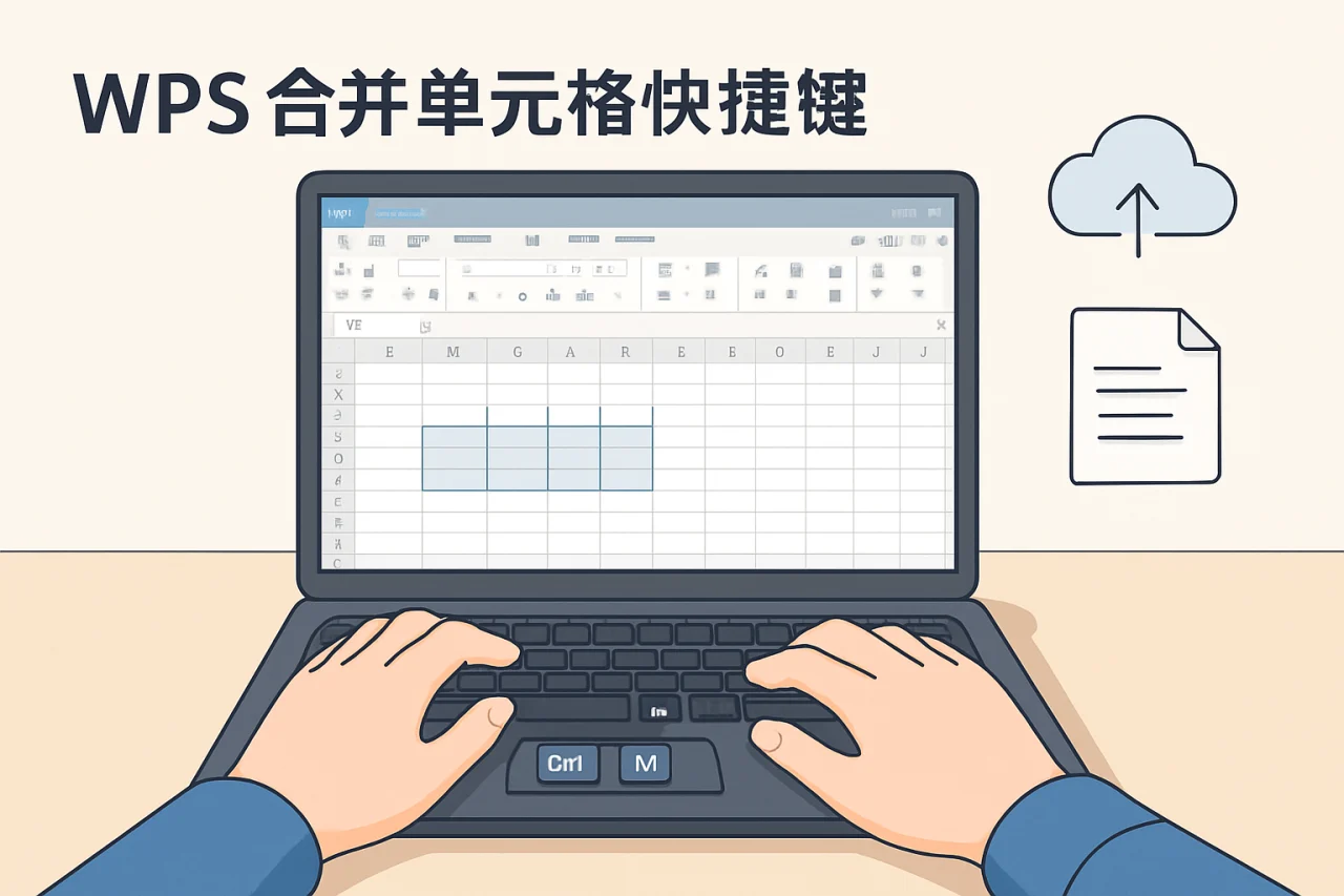 wps合并单元格快捷键