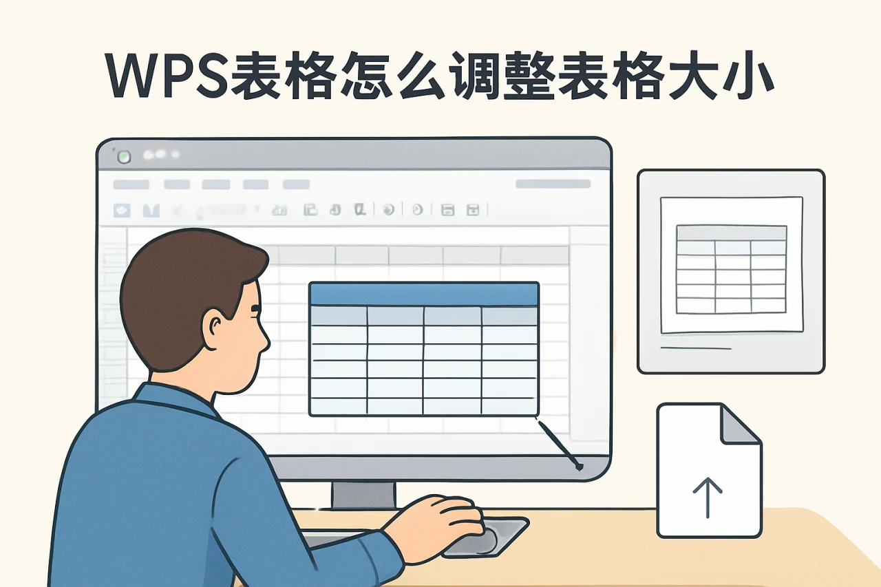 wps表格怎么调整表格大小
