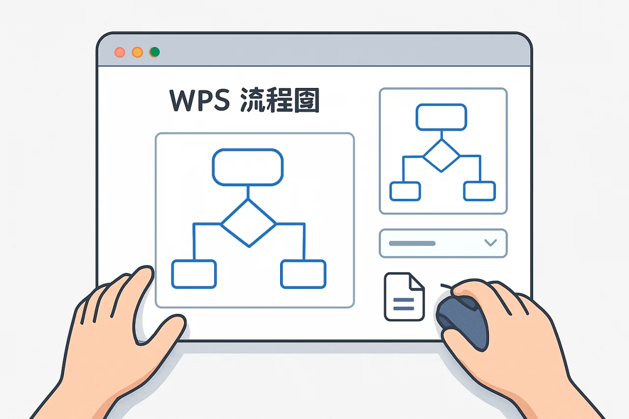 wps流程图