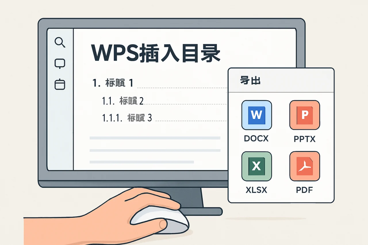 wps插入目录