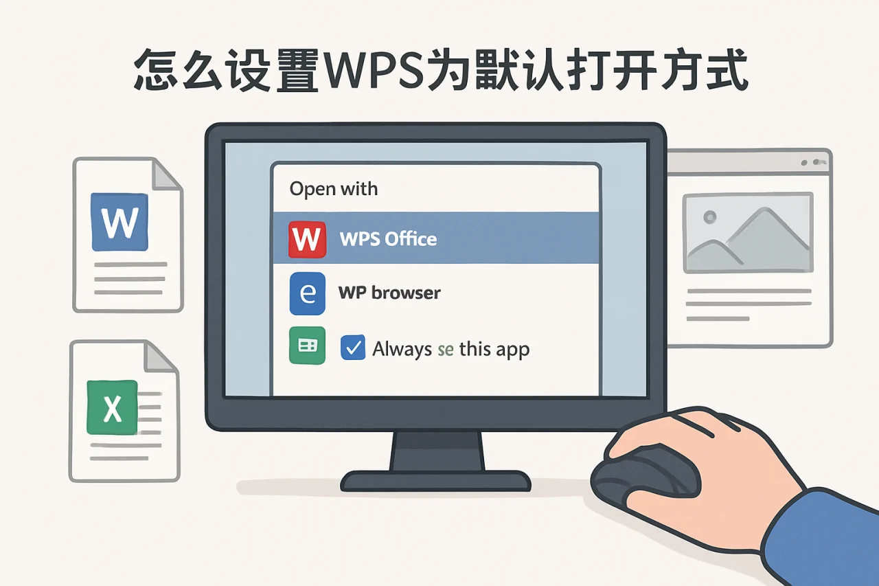 怎么设置wps为默认打开方式