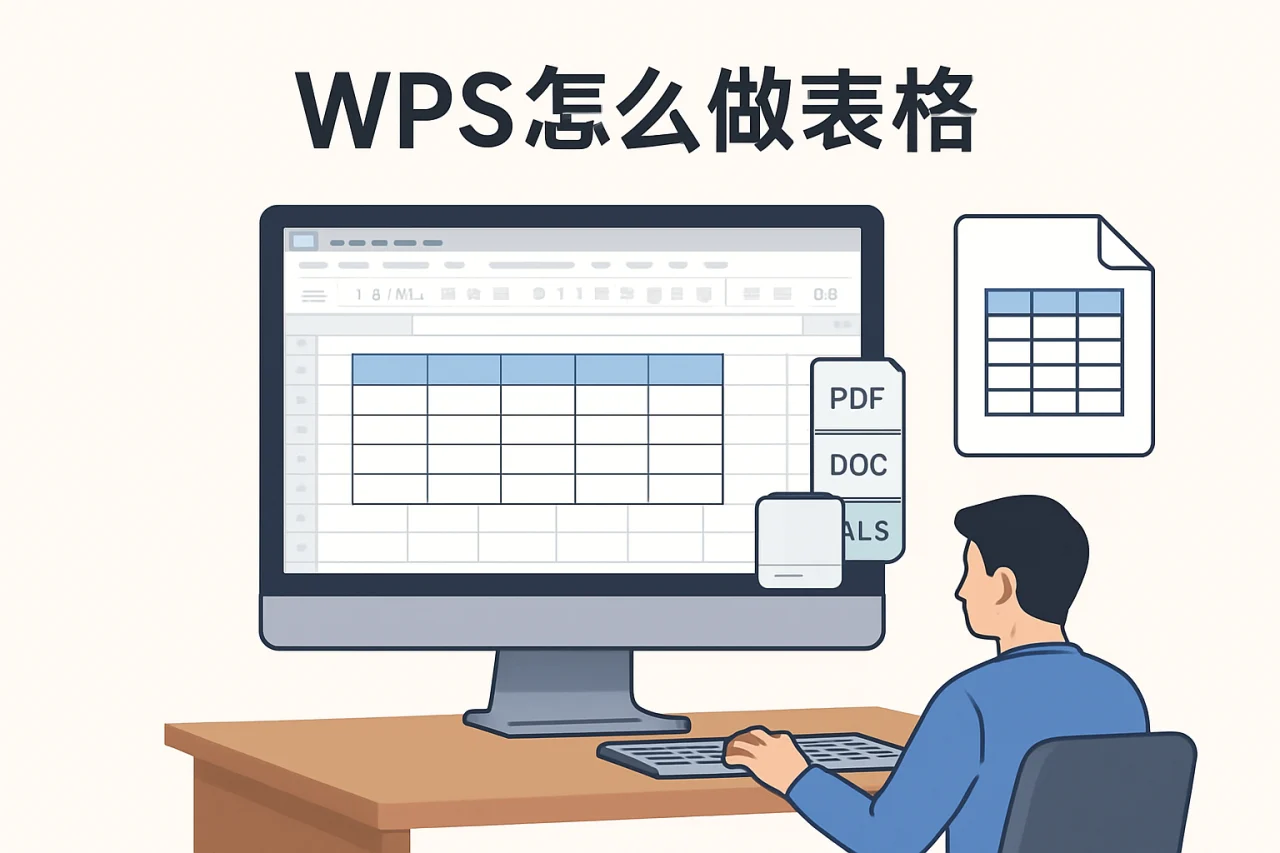 wps怎么做表格