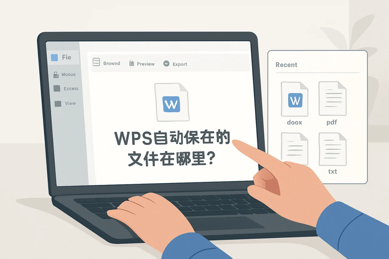 wps自动保存的文件在哪里