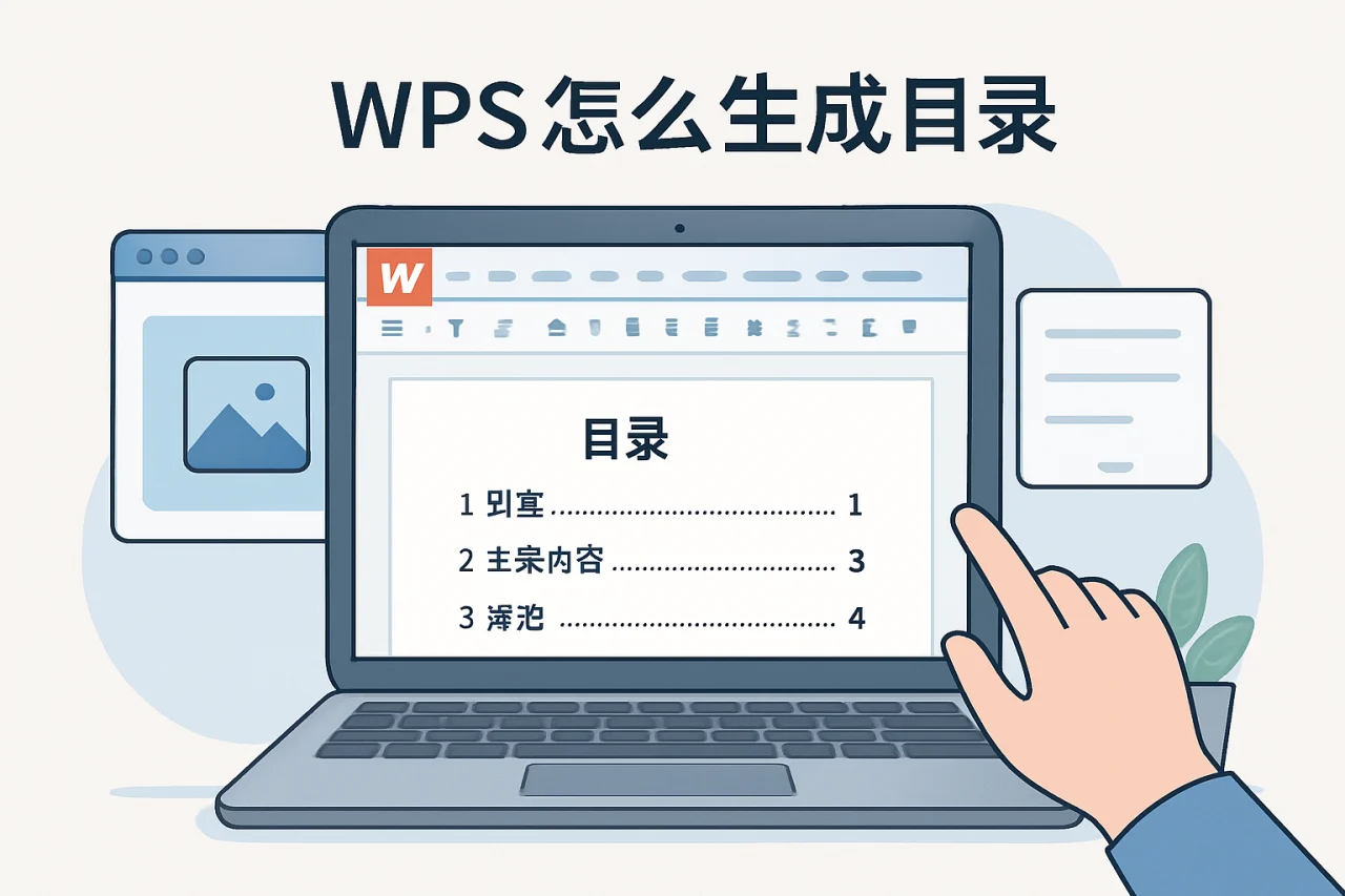 wps怎么生成目录